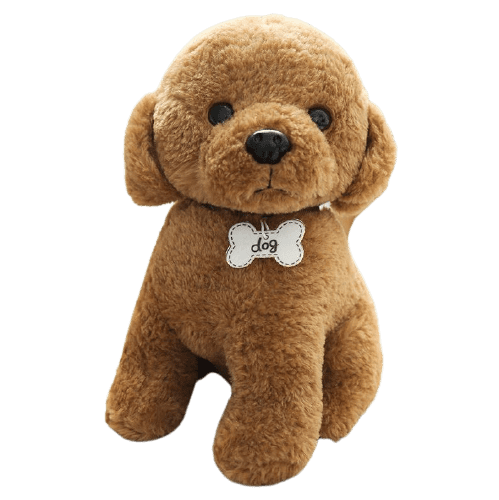 Peluche Caniche Marron