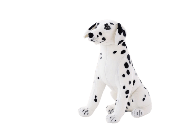 Cute Sitting Dalmatian Dog Plush Toy