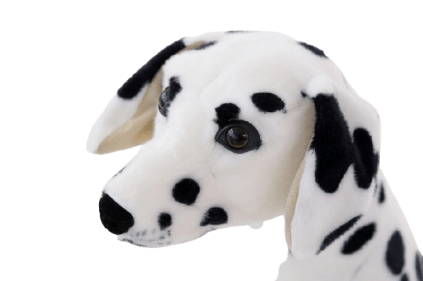 Cute Sitting Dalmatian Dog Plush Toy