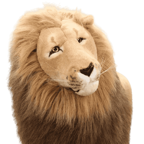 Brown Lion Lying Plush