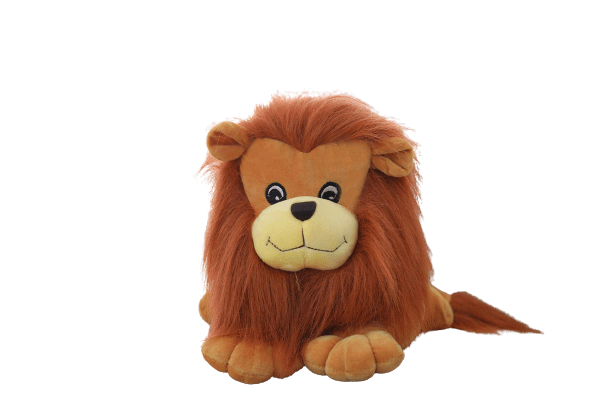 Brown Lying Lion Plush