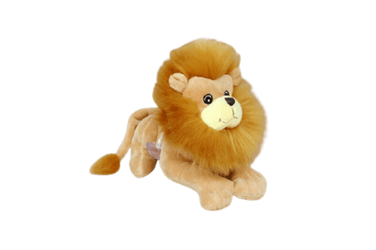 Orange Lying Lion Plush