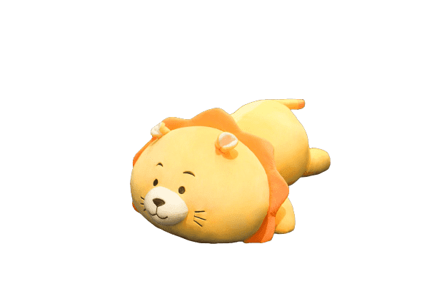 Yellow Pillow Lion Plush