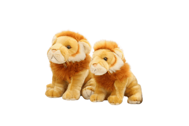 Sitting Yellow Lion Plush