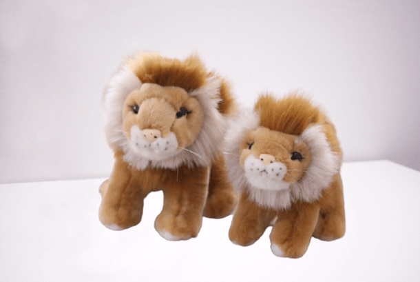 Brown Lion and Lioness soft toy 