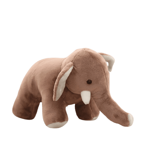 Cute Brown Elephant Plush Toy 