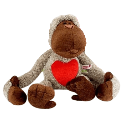 Adorable Gray Monkey Plush