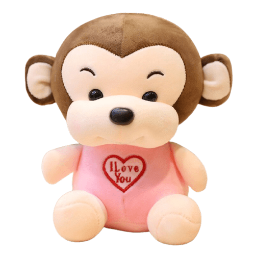 Peluche Singe Amoureux