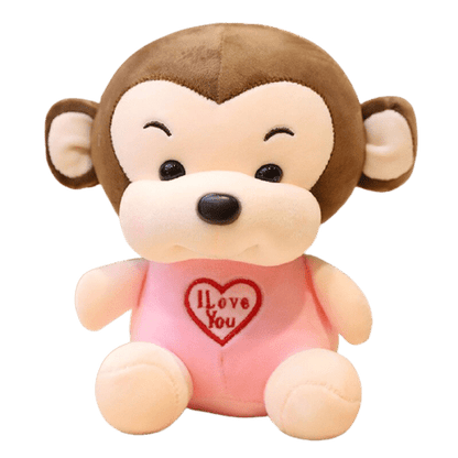 Peluche Singe Amoureux