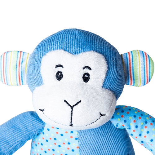 Blue Happy Monkey Plush Toy