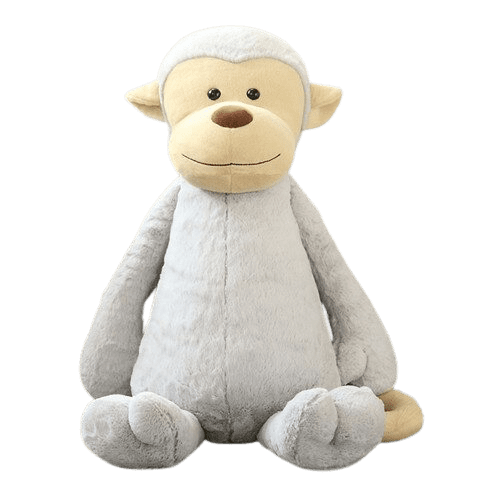 Light Blue Sitting Monkey Soft Toy