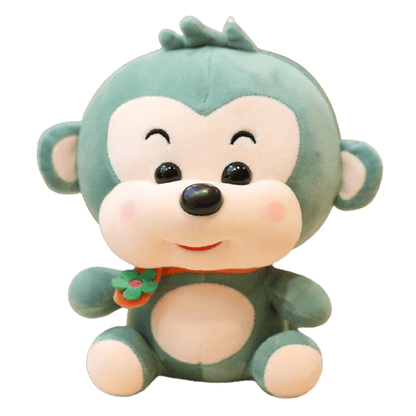 Peluche Singe Craquant Vert