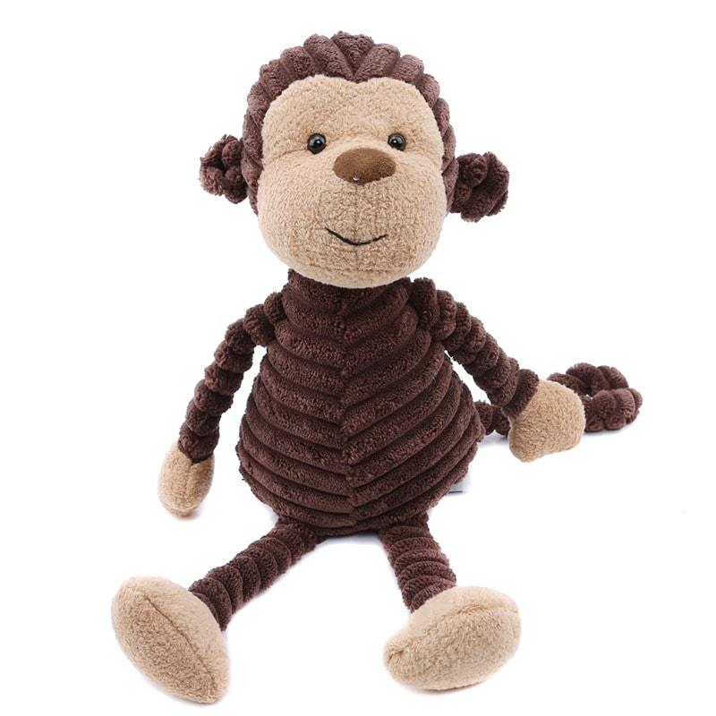 Peluche Singe Marron Matelassé