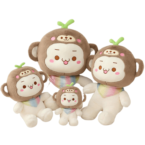 Cute White Monkey Plush