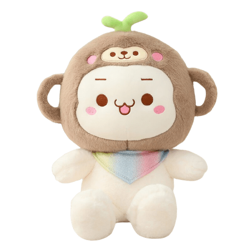 Peluche Singe Mignon Blanc