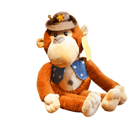 Peluche Singe Policier