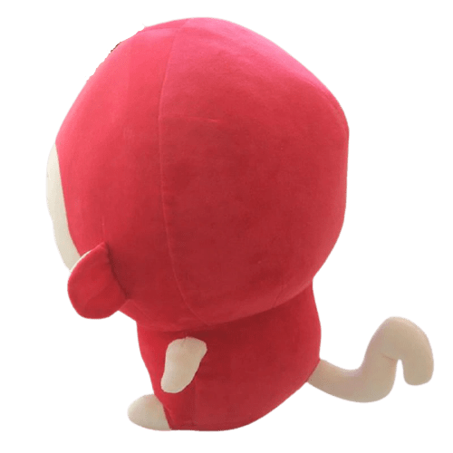 Peluche Singe Blasé Rouge