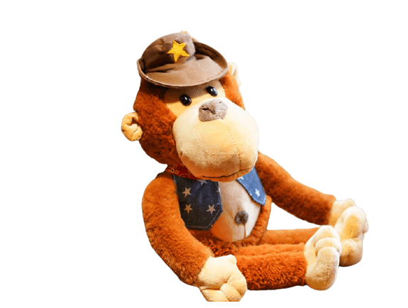 Peluche Singe Policier