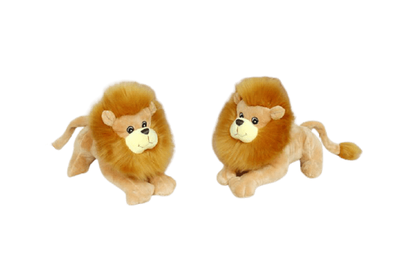 Orange Lying Lion Plush