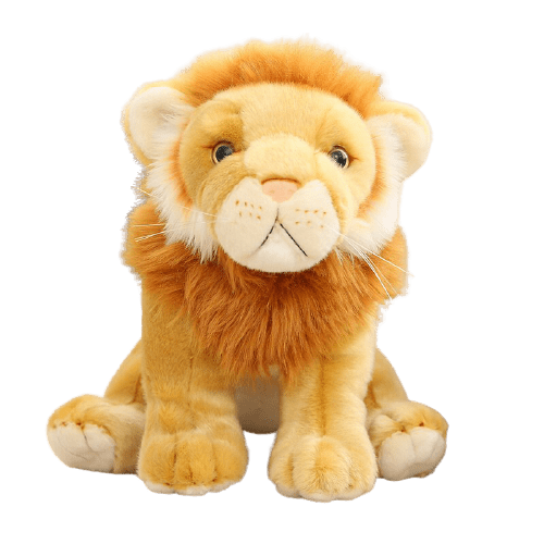 Sitting Yellow Lion Plush