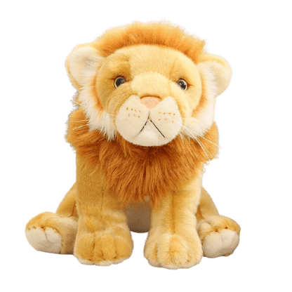 Sitting Yellow Lion Plush