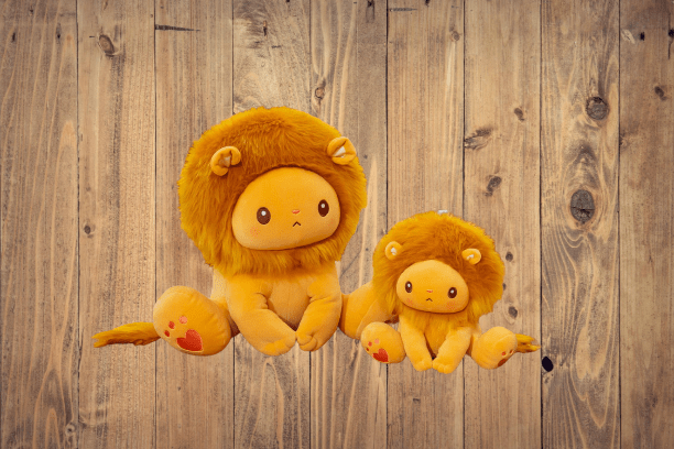 Sitting Lion Plush Generous Mane