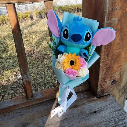 Bouquet de peluche Lilo & Stitch Avec Tournesol