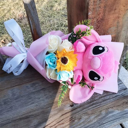 Bouquet de peluche Lilo & Stitch Avec Tournesol