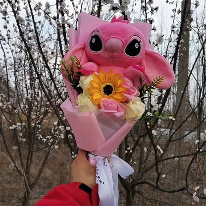 Bouquet de peluche Lilo & Stitch Avec Tournesol