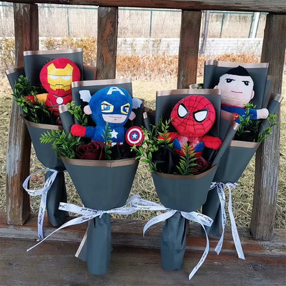 Bouquet de peluche Super Hero - Spider-Man - Iron Man - Superman Captain America