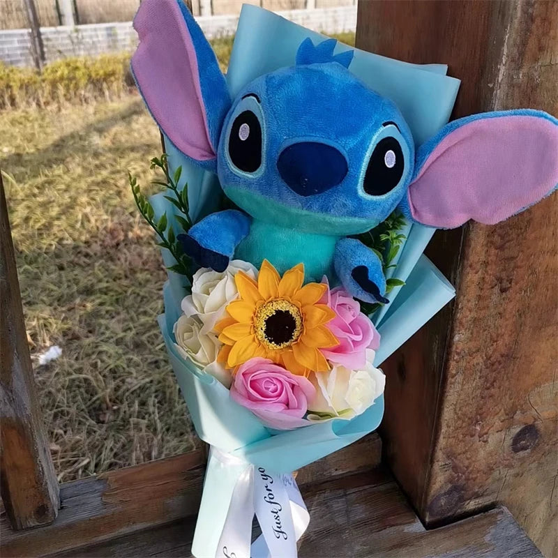 Bouquet de peluche Lilo & Stitch Avec Tournesol