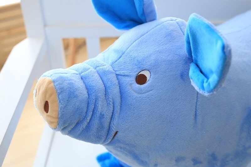 Blue Pig Plush