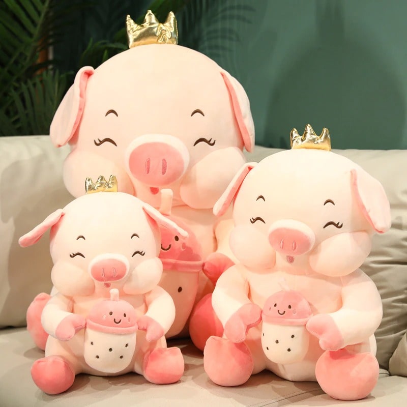 Pink Plush Pig