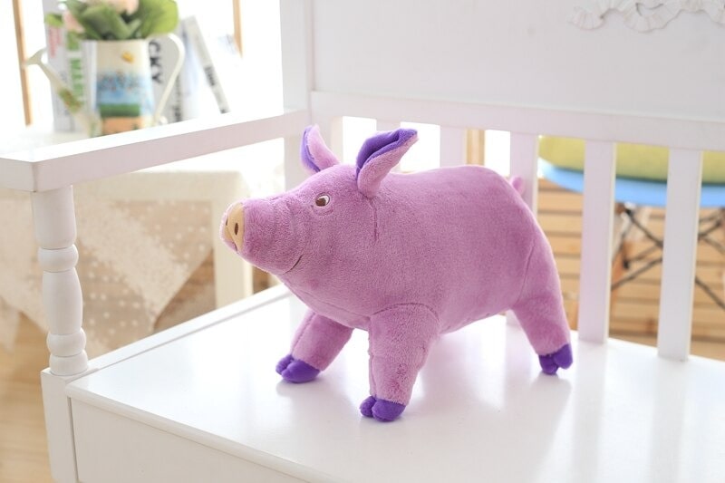 Blue Pig Plush