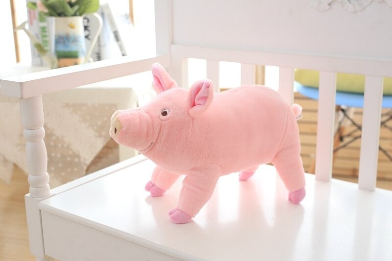 Blue Pig Plush