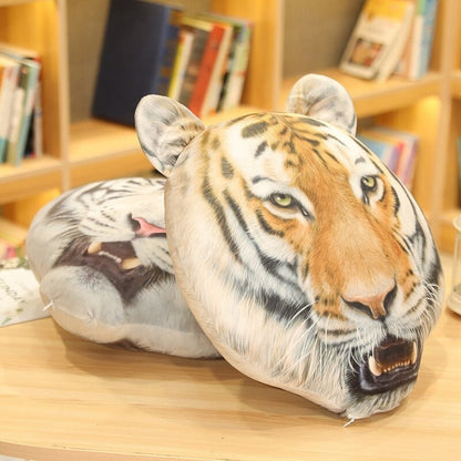 Realistic Tiger Head Plush