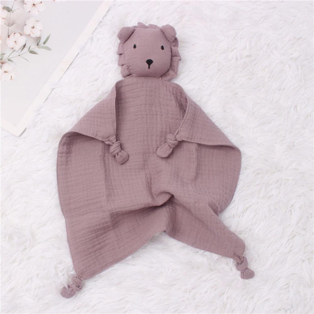 Doudou Bébé Lion Violet