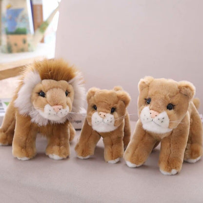 Brown Lion and Lioness soft toy 