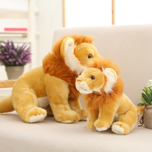 Sitting Yellow Lion Plush