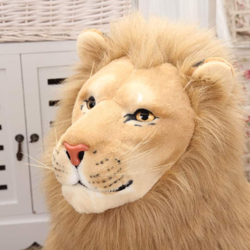 Brown Lion Lying Plush