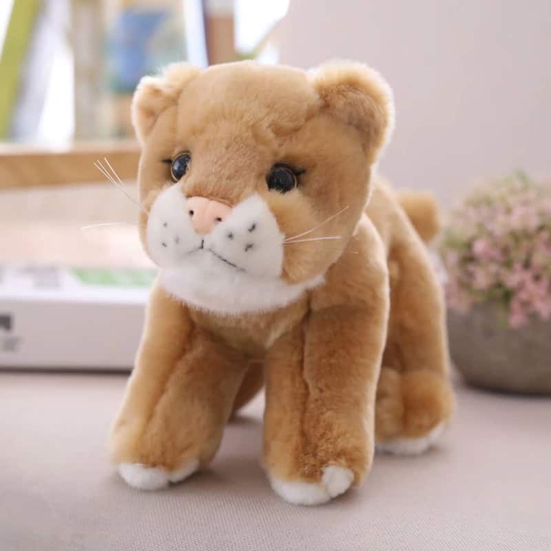 Brown Lion and Lioness soft toy 