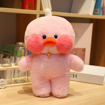 Peluche Canard Kawaii Rose