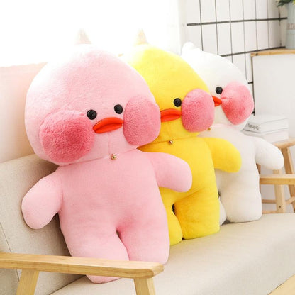 Peluche Canard Kawaii Rose