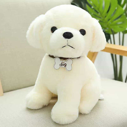 Peluche Caniche Blanc