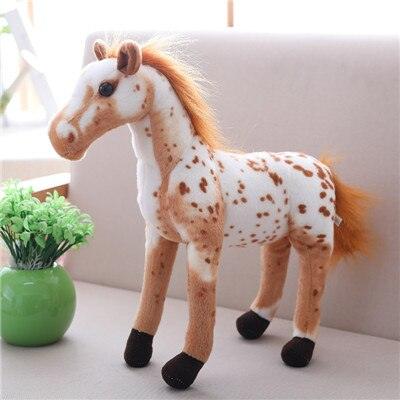 Peluche Cheval Blanc Orange