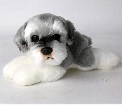 Gray Schnauzer Dog Plush