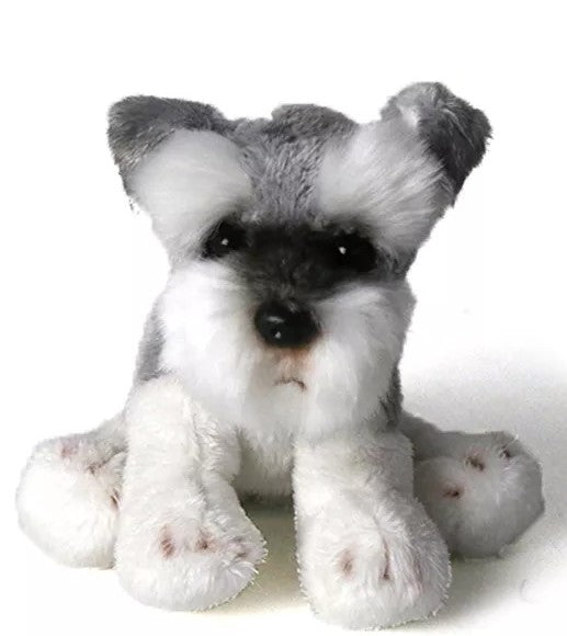 Gray Schnauzer Dog Plush