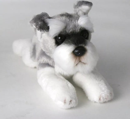 Gray Schnauzer Dog Plush