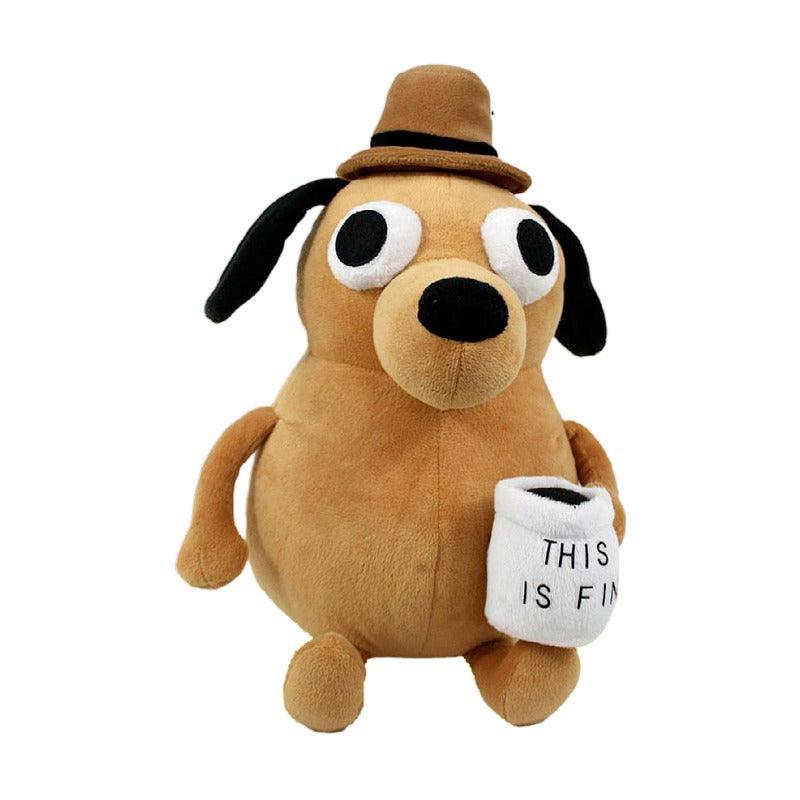 Peluche Chien This Is Fine