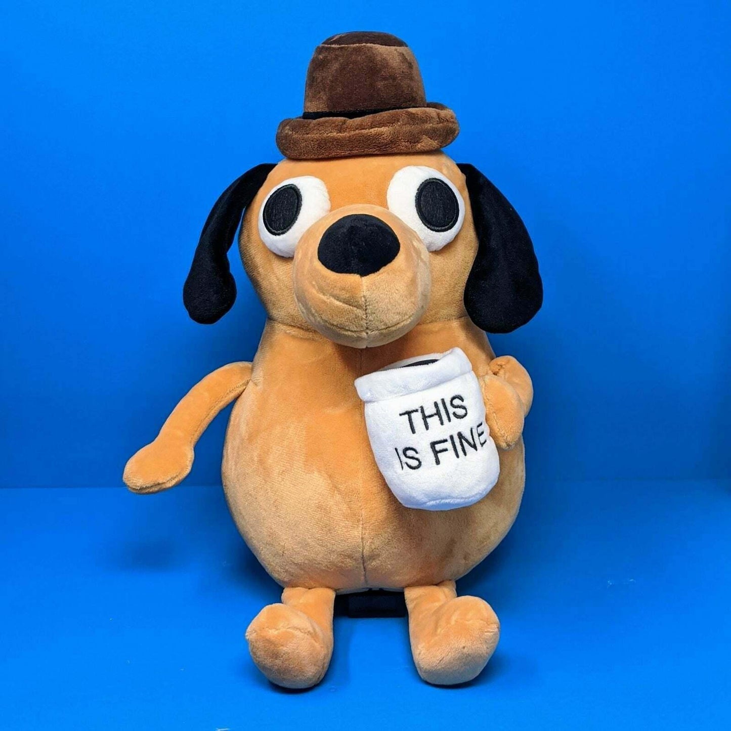 Peluche Chien This Is Fine